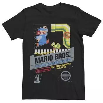 Мужская классическая футболка Super Mario Bros. Arcade Series Licensed Character