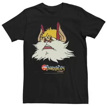 Мужская классическая футболка Thundercats Snarf с большим лицом Licensed Character