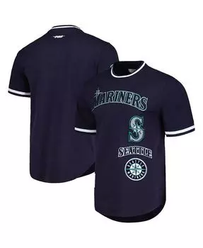 Мужская классическая футболка в стиле ретро Seattle Mariners Cooperstown Collection темно-синего цвета Pro Standard, синий