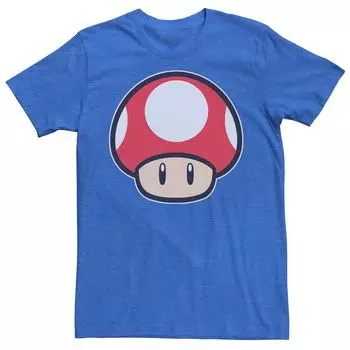 Мужская классическая красная футболка с грибами Nintendo Mario Licensed Character