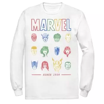 Мужская классическая красочная футболка с изображением героя комиксов Marvel с 1939 года