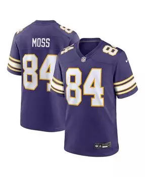Мужская классическая майка для пенсионеров Randy Moss Purple Minnesota Vikings Game Nike