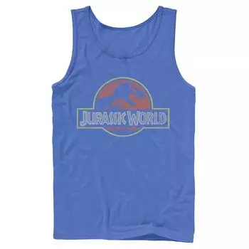 Мужская классическая майка с логотипом Jurassic World в стиле ретро T-Rex Licensed Character