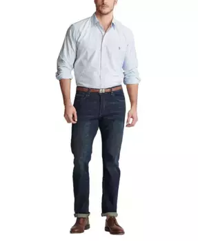 Мужская классическая оксфордская рубашка Big & Tall Polo Ralph Lauren, синий