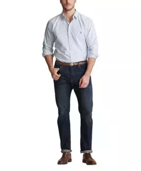 Мужская классическая оксфордская рубашка Big & Tall Polo Ralph Lauren, синий