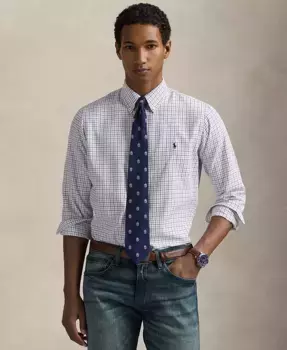 Мужская классическая оксфордская рубашка Performance Polo Ralph Lauren, белый
