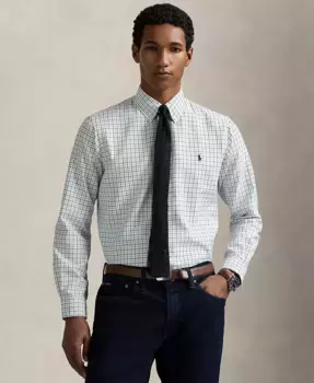 Мужская классическая оксфордская рубашка Performance Polo Ralph Lauren, белый