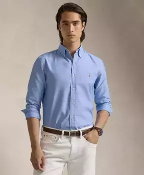 Мужская классическая оксфордская рубашка Performance Polo Ralph Lauren, белый