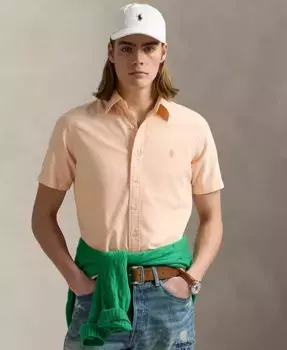 Мужская классическая оксфордская рубашка с минеральной окраской Polo Ralph Lauren, оранжевый