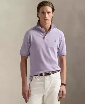 Мужская классическая поло из эластичной сетчатой ткани Polo Ralph Lauren, мультиколор