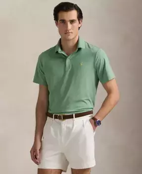 Мужская классическая поло из функциональной ткани Polo Ralph Lauren, синий