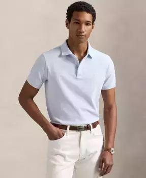 Мужская классическая поло Oxford Mesh с эластичной тканью Polo Ralph Lauren, синий