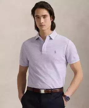 Мужская классическая поло Oxford Mesh с эластичной тканью Polo Ralph Lauren, фиолетовый