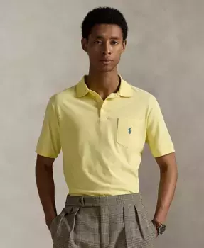 Мужская классическая поло с карманом из джерси Polo Ralph Lauren, желтый