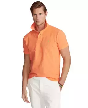 Мужская классическая поло с сетчатой тканью Polo Ralph Lauren, оранжевый