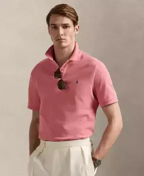 Мужская классическая поло с сетчатой тканью Polo Ralph Lauren, красный