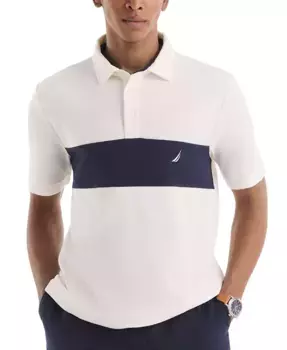 Мужская классическая поло в елочку Nautica, белый