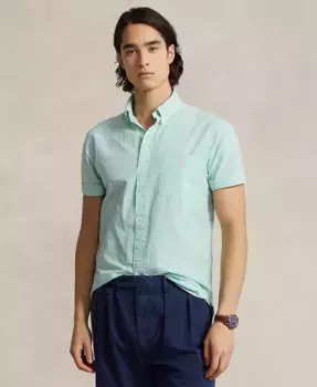 Мужская классическая полосатая рубашка из пике RL Prepster Polo Ralph Lauren, мультиколор