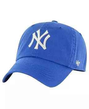Мужская классическая приталенная шляпа Royal New York Yankees франшизы '47 Brand, синий