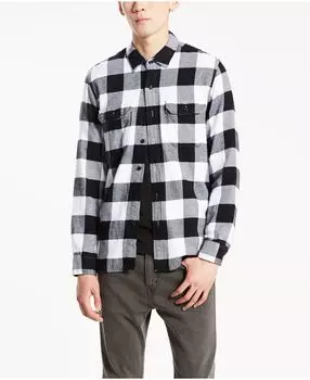 Мужская классическая рабочая рубашка свободного кроя с длинным рукавом Levi's, мульти