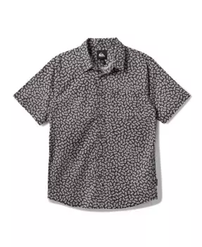 Мужская классическая растягивающаяся рубашка с коротким рукавом Ditseaweed Quiksilver, черный