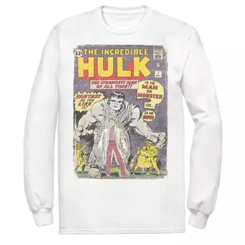 Мужская классическая ретро-футболка с комиксами Marvel The Incredible Hulk Licensed Character, белый