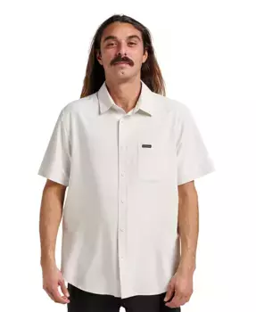 Мужская классическая рубашка Allport с коротким рукавом Quiksilver, белый