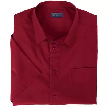 Мужская классическая рубашка без морщин с короткими рукавами для больших и высоких размеров Kingsize KingSize, цвет Rich Burgundy