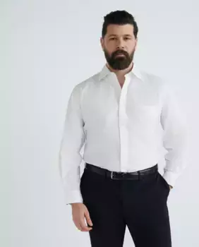 Мужская классическая рубашка больших размеров Dustin, белый