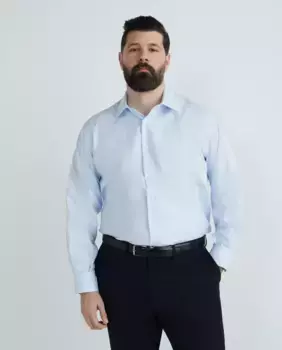 Мужская классическая рубашка больших размеров Emidio Tucci, светло-голубой