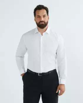 Мужская классическая рубашка большого размера Dustin, белый