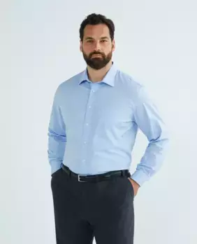 Мужская классическая рубашка большого размера Dustin, темно-синий