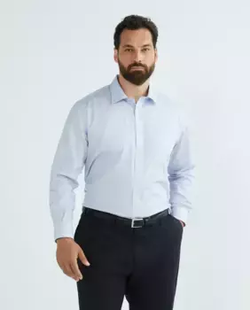 Мужская классическая рубашка большого размера Dustin, темно-синий