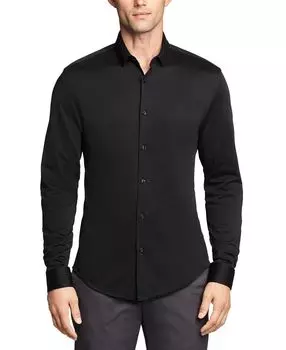 Мужская классическая рубашка extra slim fit стрейч Calvin Klein, черный