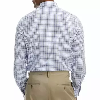 Мужская классическая рубашка Haggar Slim-Fit Premium Comfort, устойчивая к морщинам