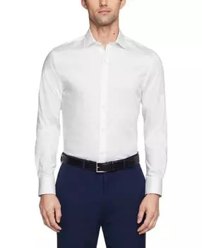 Мужская классическая рубашка из эластичного твила TH Flex Slim Fit без морщин Tommy Hilfiger
