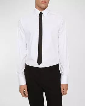 Мужская классическая рубашка из цельного эластичного хлопка Dolce&Gabbana