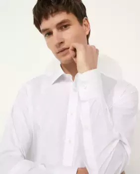 Мужская классическая рубашка из поплина с эко-отделкой Coolmax Dustin, белый