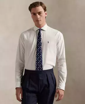 Мужская классическая рубашка из стрейч-поплина Polo Ralph Lauren, белый