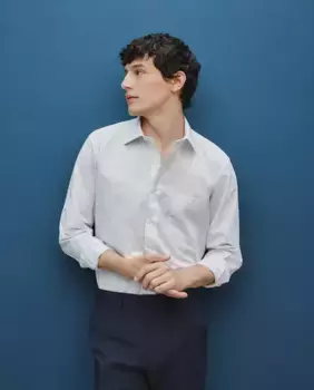 Мужская классическая рубашка классического рисунка Dustin, белый