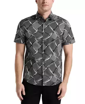 Мужская классическая рубашка Linework Perry Ellis, черный