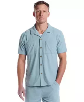 Мужская классическая рубашка на пуговицах из вельвета Camp Shirt Weatherproof Vintage, синий