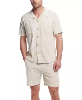 Мужская классическая рубашка на пуговицах из вельвета Camp Shirt Weatherproof Vintage, коричневый/бежевый