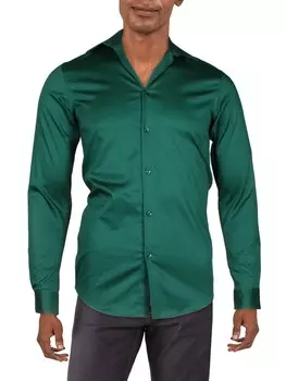 Мужская классическая рубашка на пуговицах приталенного кроя INC, цвет Rain Forest