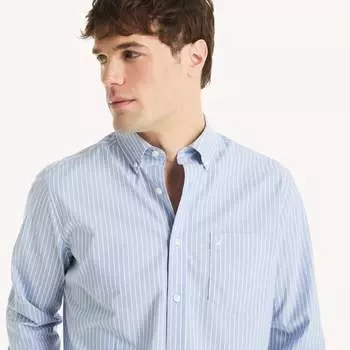 Мужская классическая рубашка Nautica из непромокаемой клетчатой ткани, цвет english manor 17-3920