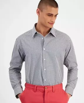 Мужская классическая рубашка обычного кроя Club Room, черный