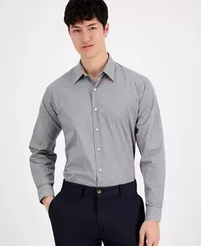 Мужская классическая рубашка обычного кроя Club Room, серый