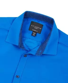 Мужская классическая рубашка обычного кроя, однотонная, без морщин Calabrum