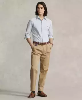 Мужская классическая рубашка Oxford Custom Fit Polo Ralph Lauren, мультиколор