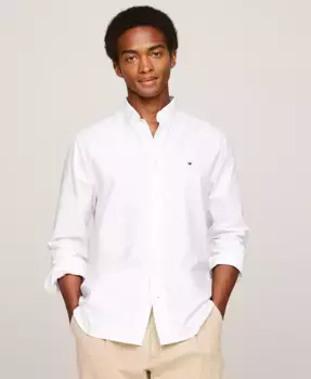 Мужская классическая рубашка Oxford Heritage Tommy Hilfiger, белый
